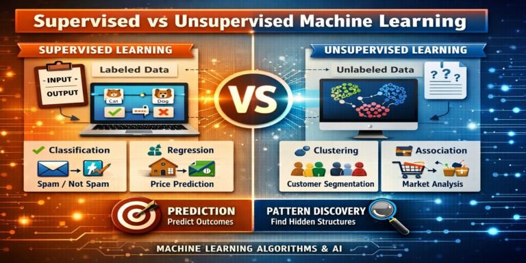 supervised vs unsupervised machine learning