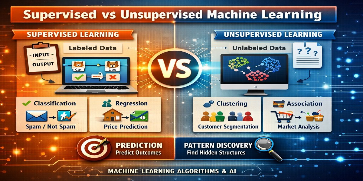 supervised vs unsupervised machine learning
