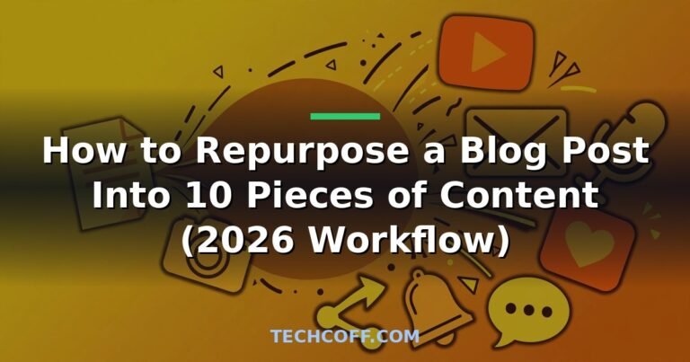 How to repurpose a blog post into 10 pieces of content workflow
