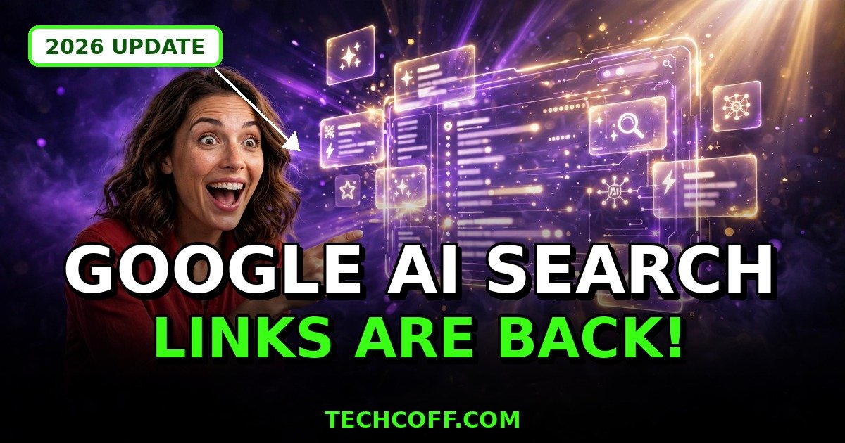 Google AI Search Links Update 2026