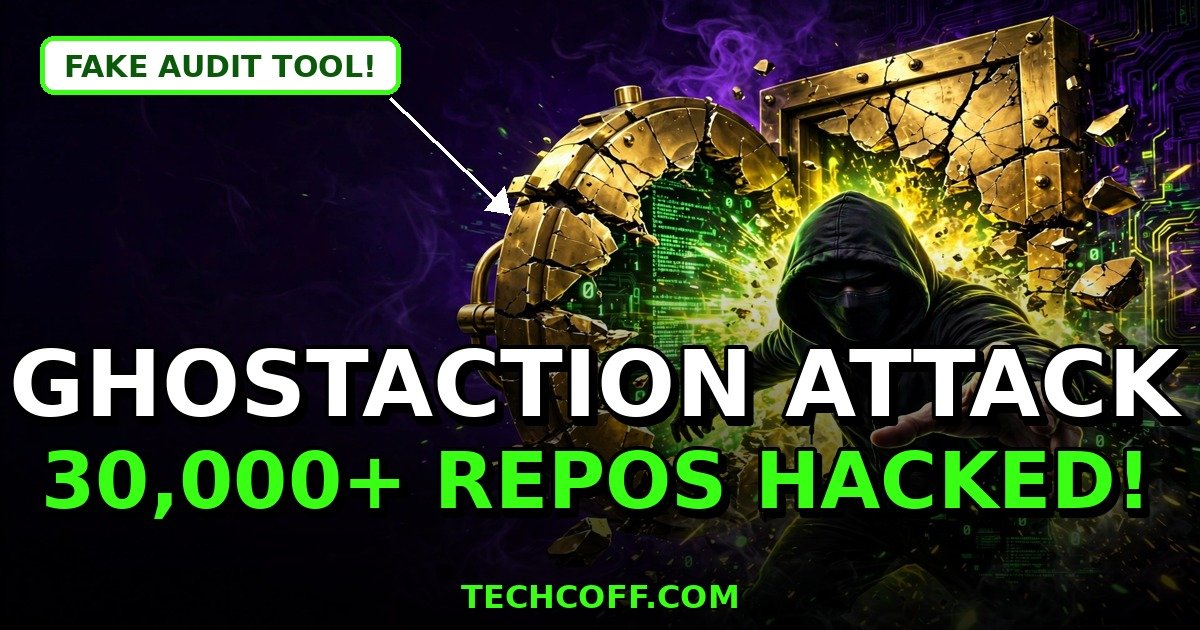 GhostAction GitHub Attack - Fake Audit Stole Secrets From 30000 Repos